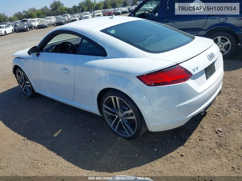 TRUC5AFV5H1007934 2017 Audi Tt 2.0T