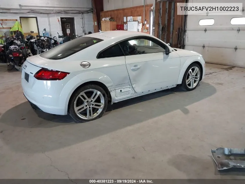 TRUC5AFV2H1002223 2017 Audi Tt 2.0T