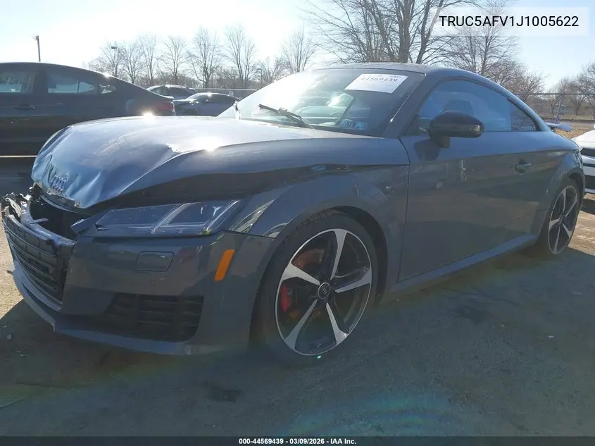 2018 Audi Tt 2.0T VIN: TRUC5AFV1J1005622 Lot: 44569439