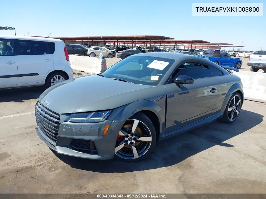 2019 Audi Tt 45 VIN: TRUAEAFVXK1003800 Lot: 40334843