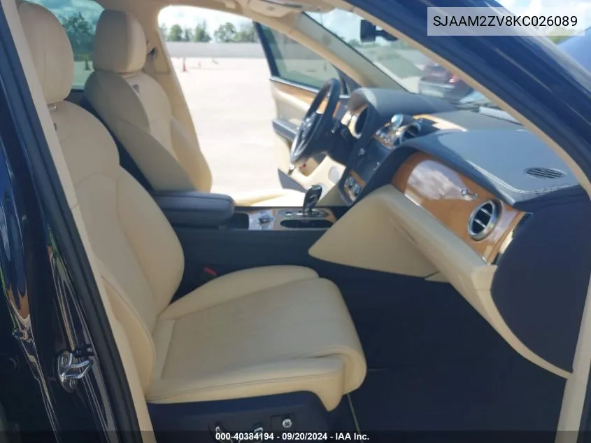 SJAAM2ZV8KC026089 2019 Bentley Bentayga V8