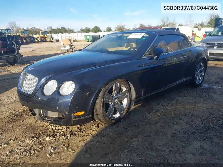 SCBDR33W87C044302 2007 Bentley Continental Gtc