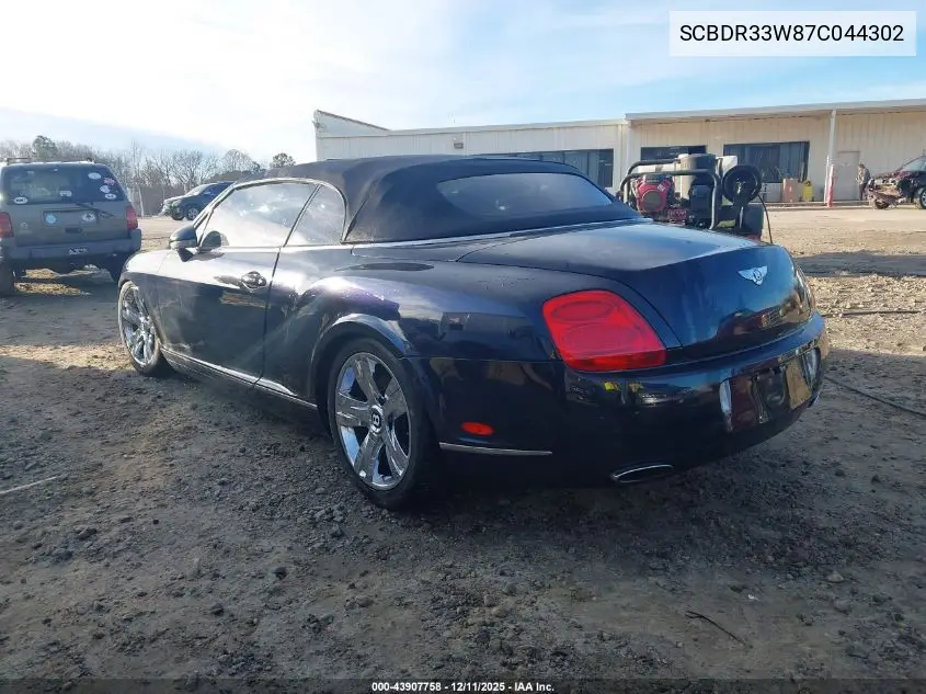 SCBDR33W87C044302 2007 Bentley Continental Gtc