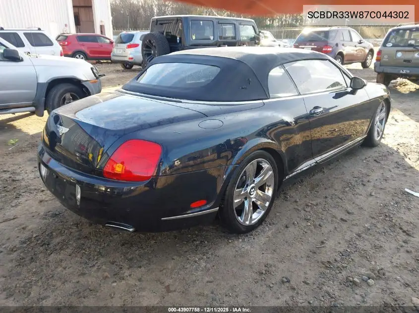 SCBDR33W87C044302 2007 Bentley Continental Gtc
