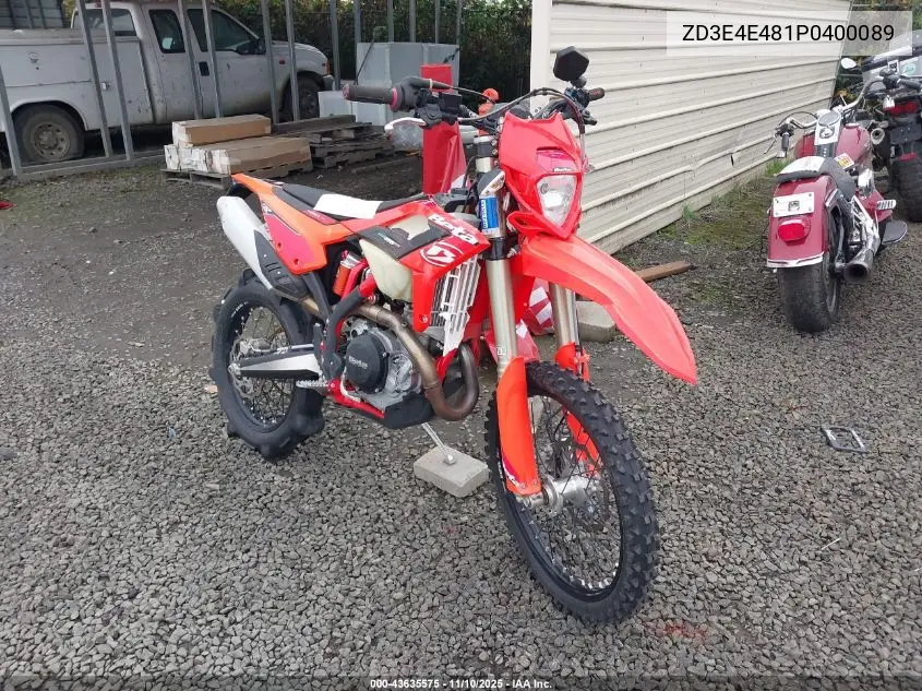 2023 Beta 450 Rr-S VIN: ZD3E4E481P0400089 Lot: 43635575