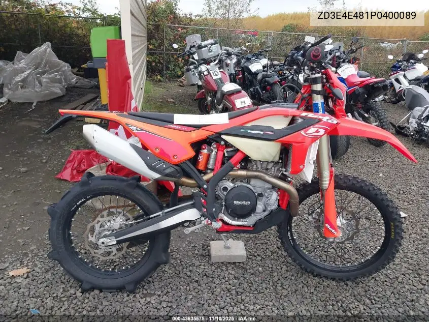 2023 Beta 450 Rr-S VIN: ZD3E4E481P0400089 Lot: 43635575