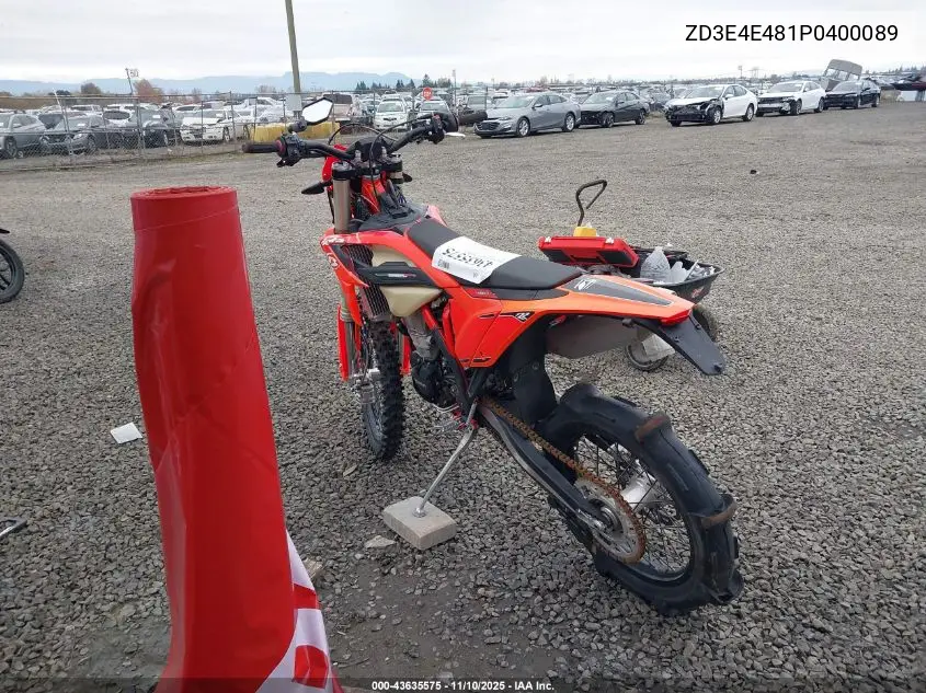 2023 Beta 450 Rr-S VIN: ZD3E4E481P0400089 Lot: 43635575