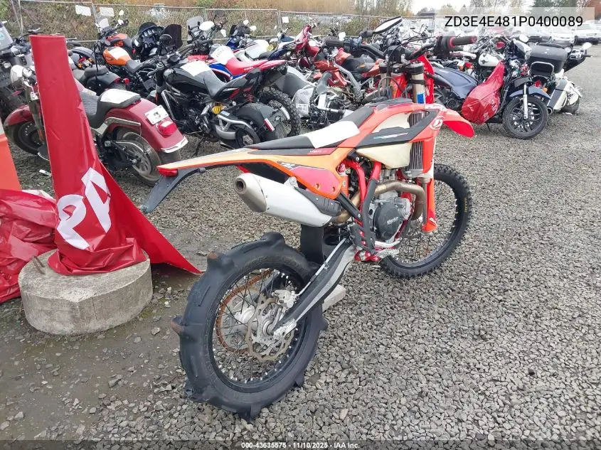 2023 Beta 450 Rr-S VIN: ZD3E4E481P0400089 Lot: 43635575
