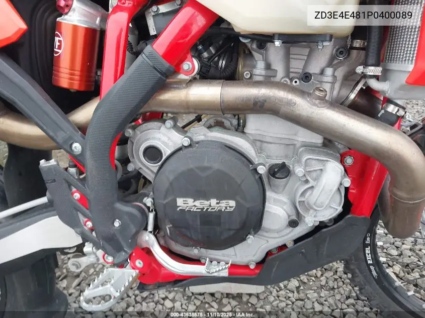 2023 Beta 450 Rr-S VIN: ZD3E4E481P0400089 Lot: 43635575