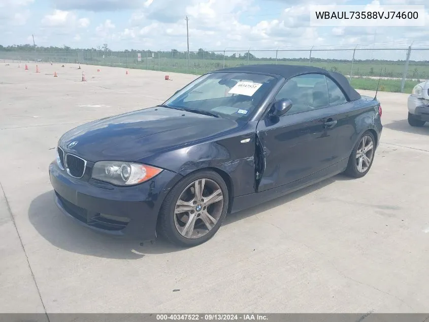 WBAUL73588VJ74600 2008 BMW 128I