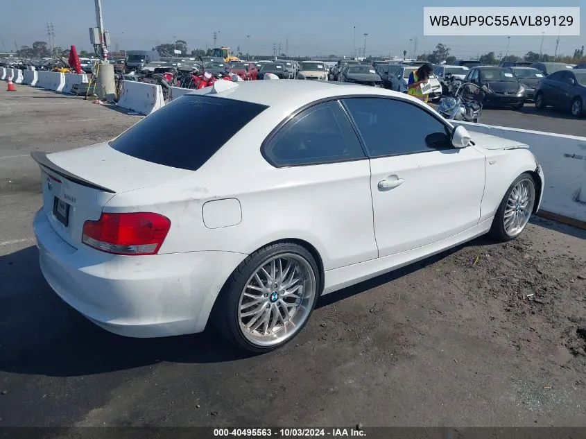 WBAUP9C55AVL89129 2010 BMW 128I