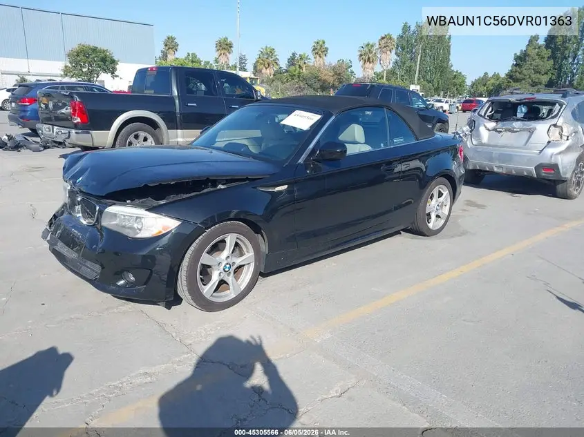 2013 BMW 128I VIN: WBAUN1C56DVR01363 Lot: 45305566