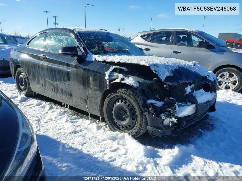 WBA1F5C53EV246068 2014 BMW 228 I