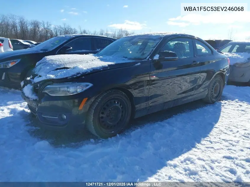 WBA1F5C53EV246068 2014 BMW 228 I