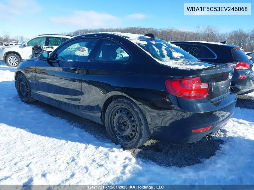 WBA1F5C53EV246068 2014 BMW 228 I