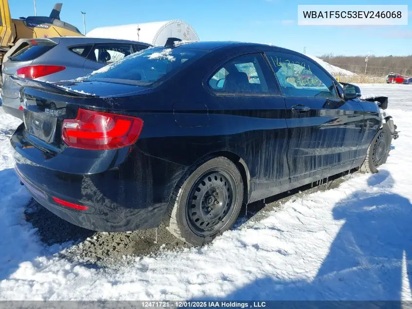 WBA1F5C53EV246068 2014 BMW 228 I