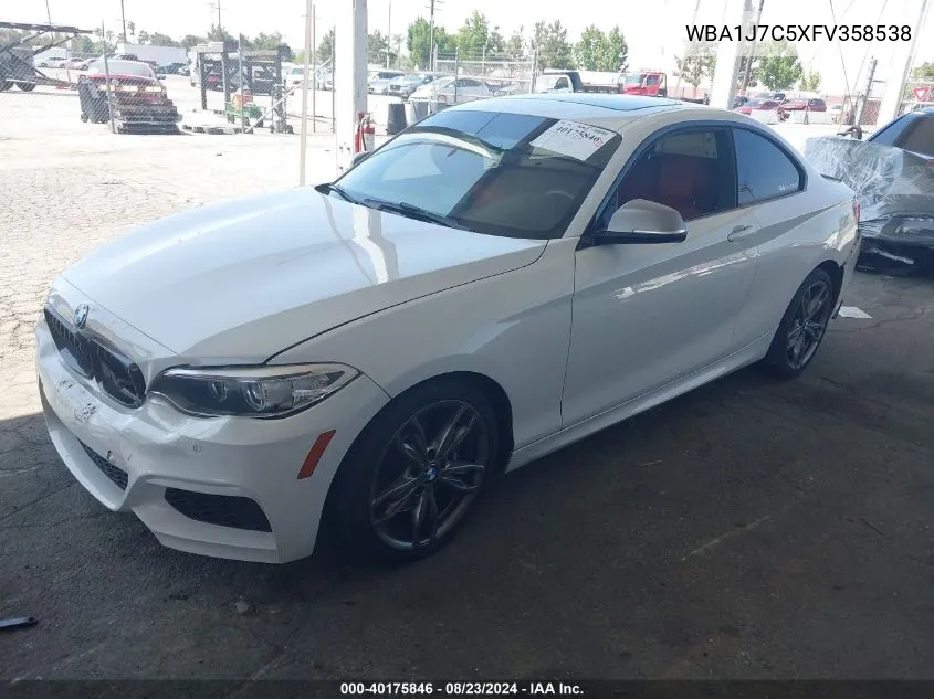 WBA1J7C5XFV358538 2015 BMW M235