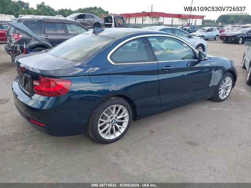 WBA1G9C53GV726537 2016 BMW 228I xDrive