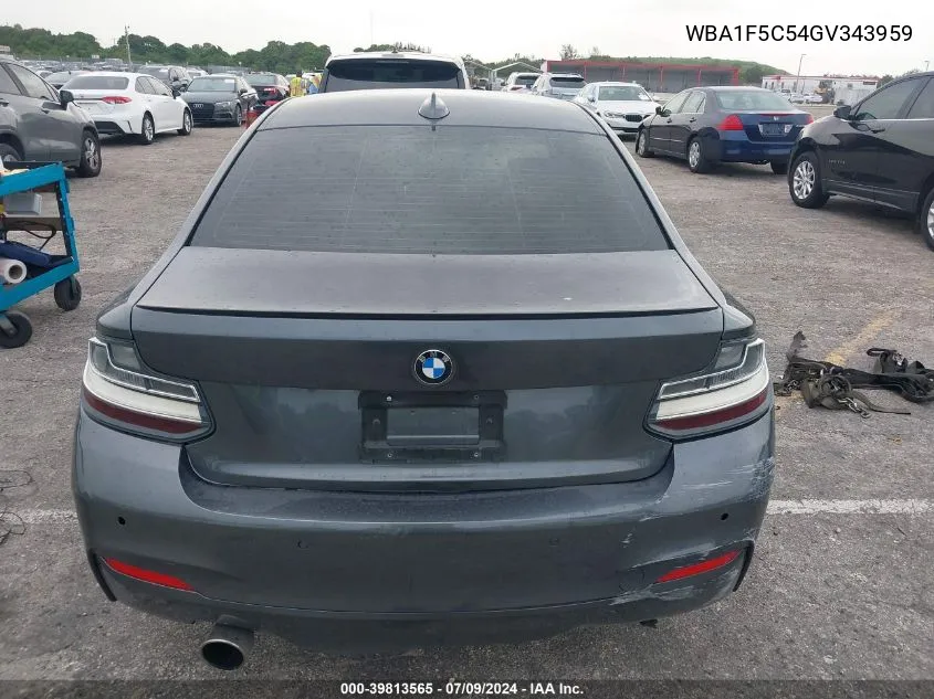 WBA1F5C54GV343959 2016 BMW 228I