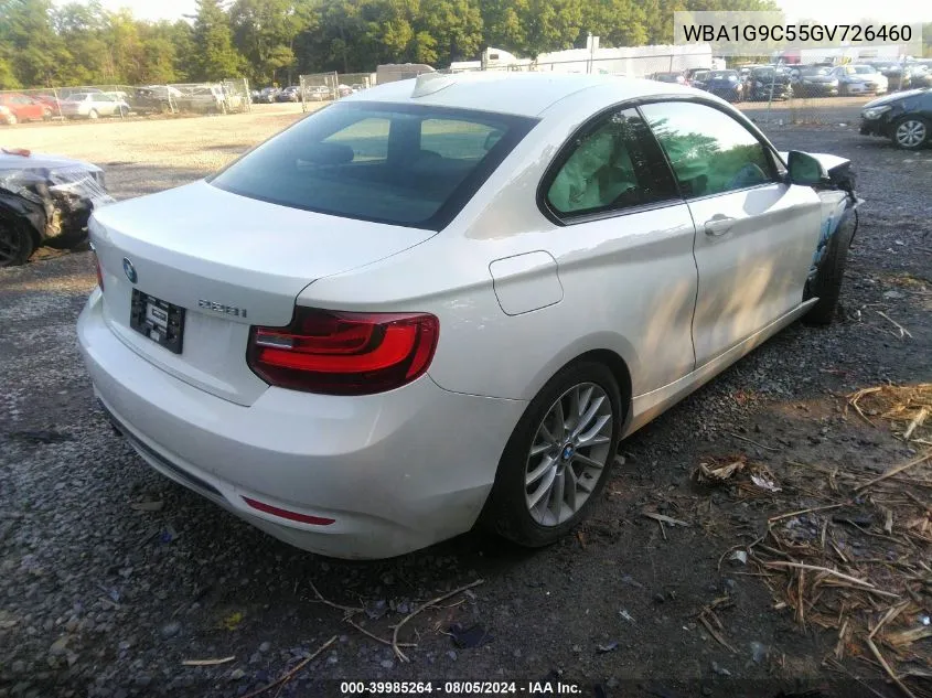 WBA1G9C55GV726460 2016 BMW 228I xDrive