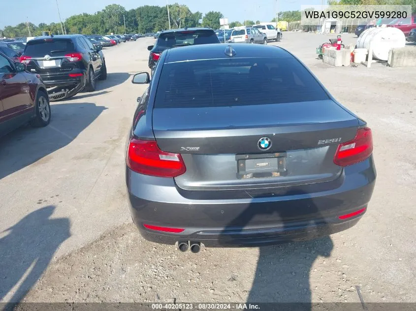 WBA1G9C52GV599280 2016 BMW 228I xDrive