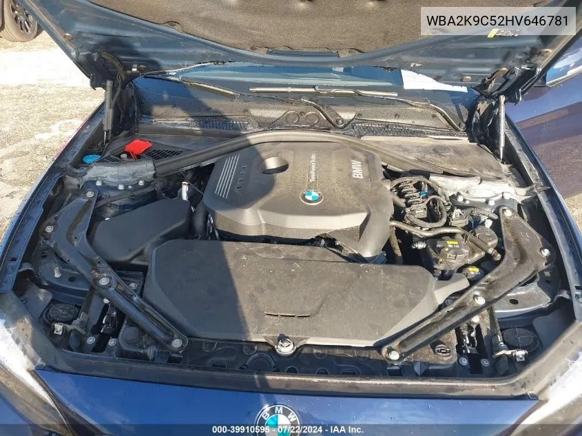 WBA2K9C52HV646781 2017 BMW 230I