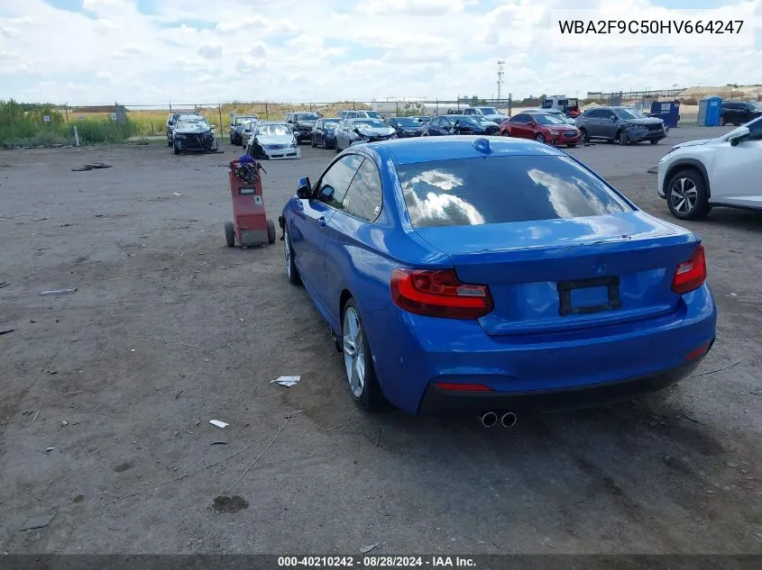 WBA2F9C50HV664247 2017 BMW 230I