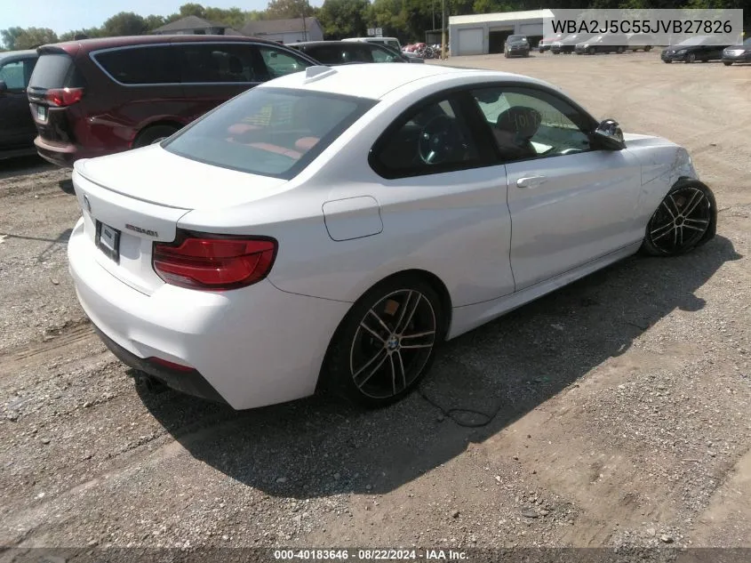 WBA2J5C55JVB27826 2018 BMW M240I