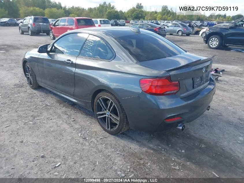 WBA2J7C59K7D59119 2019 BMW 2 Series