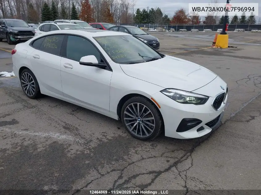 WBA73AK06L7F96994 2020 BMW 228I Gran Coupe xDrive