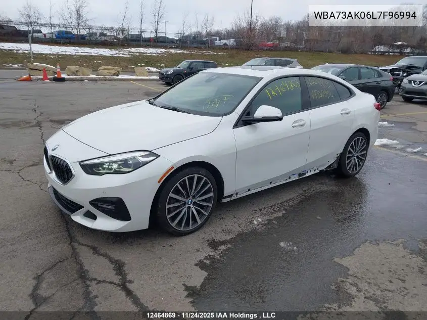 WBA73AK06L7F96994 2020 BMW 228I Gran Coupe xDrive