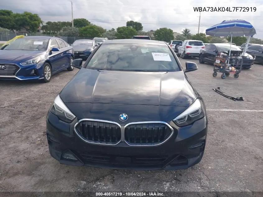 WBA73AK04L7F72919 2020 BMW 228I Gran Coupe xDrive