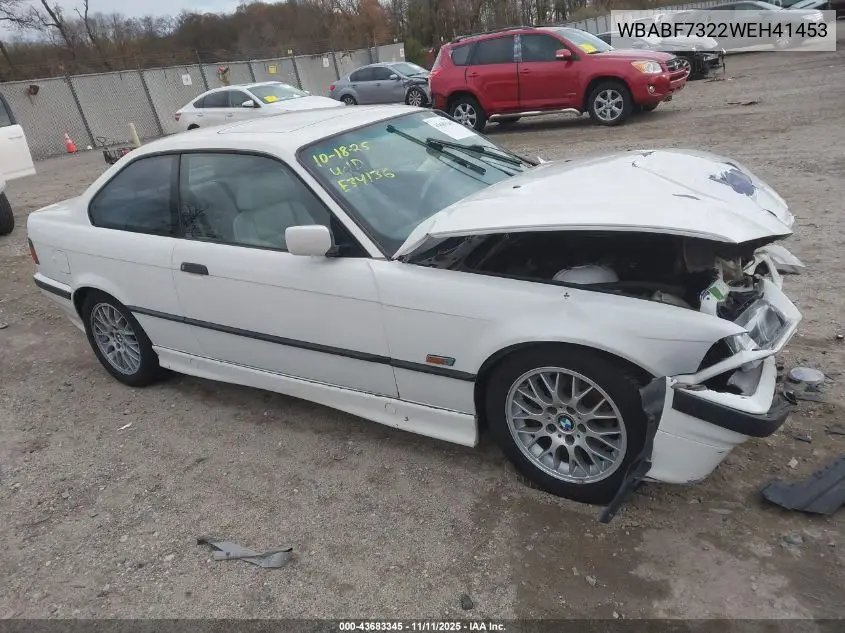 WBABF7322WEH41453 1998 BMW 323Is