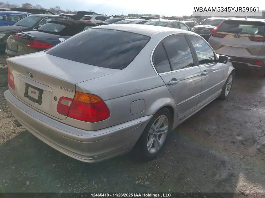 WBAAM5345YJR59661 2000 BMW 328 I