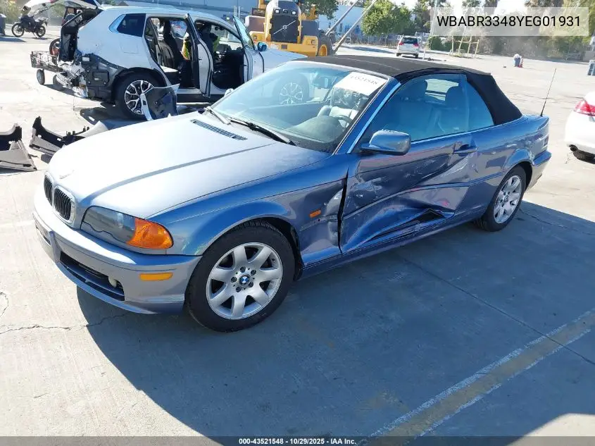 WBABR3348YEG01931 2000 BMW 323Ci