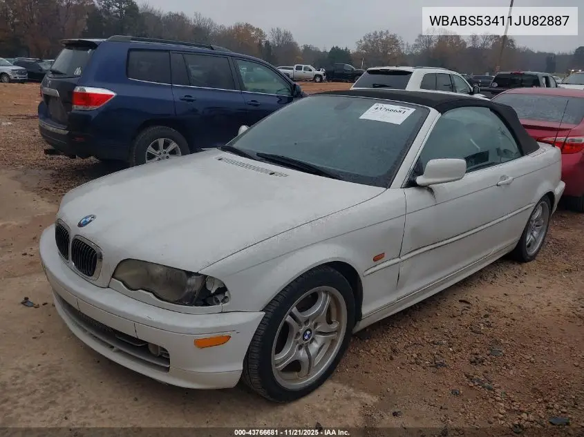 WBABS53411JU82887 2001 BMW 330Ci
