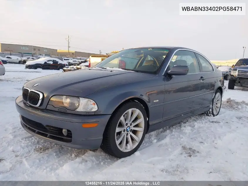 WBABN33402PG58471 2002 BMW 325 Ci
