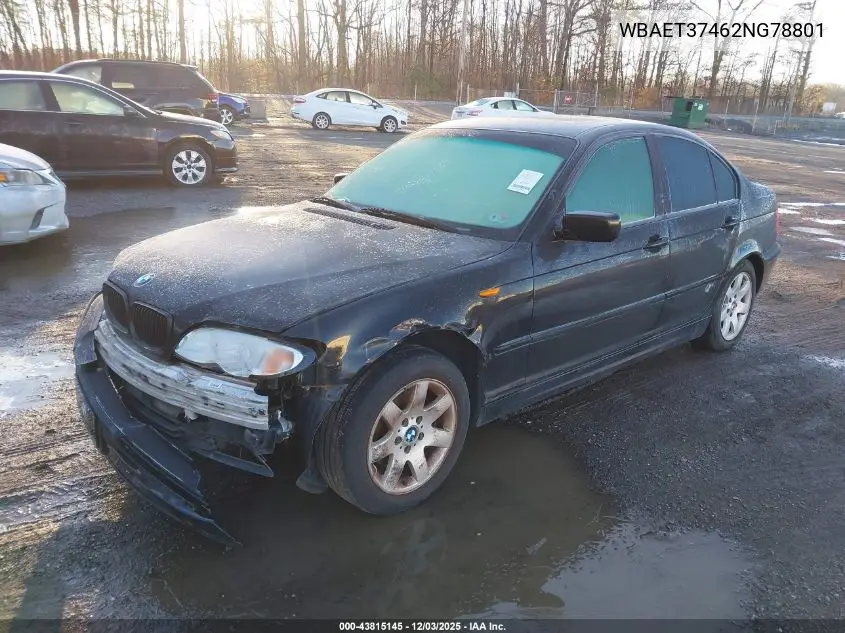 WBAET37462NG78801 2002 BMW 325I