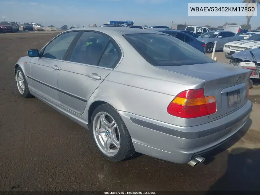 WBAEV53452KM17850 2002 BMW 330I