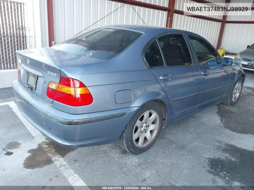 WBAET37483NJ38929 2003 BMW 325I