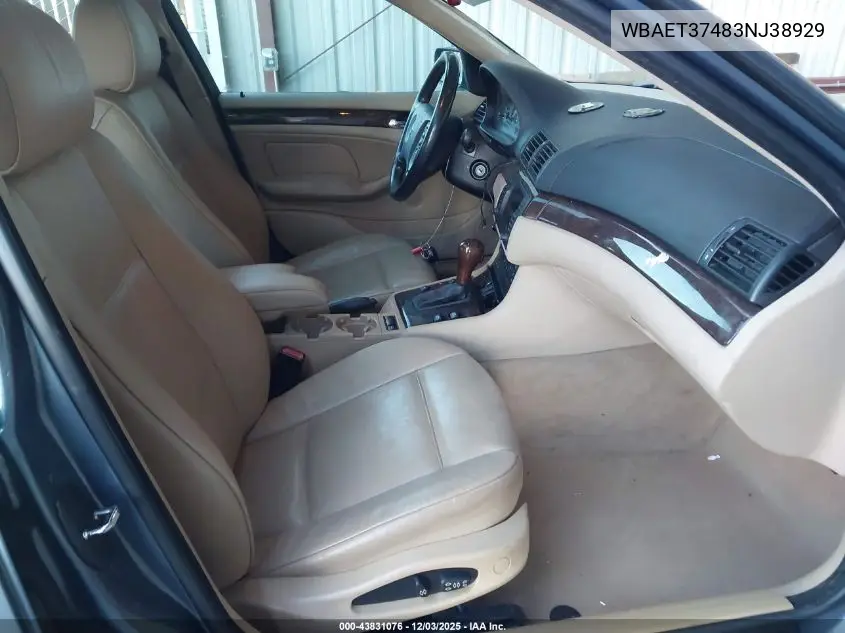 WBAET37483NJ38929 2003 BMW 325I