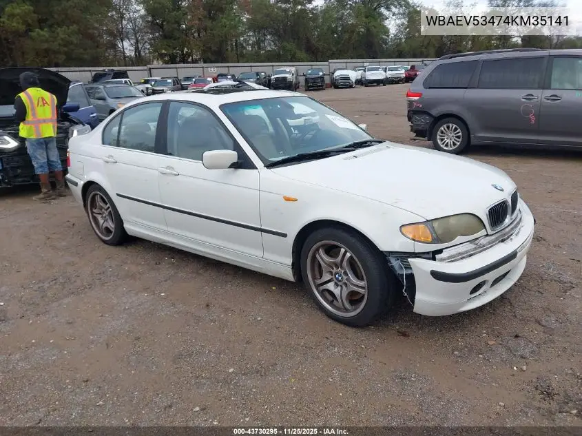 WBAEV53474KM35141 2004 BMW 330I
