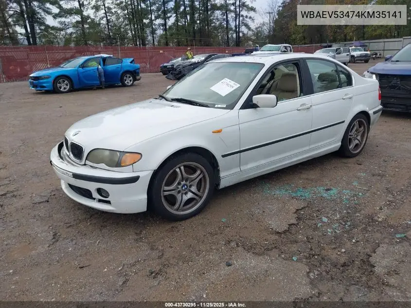 WBAEV53474KM35141 2004 BMW 330I