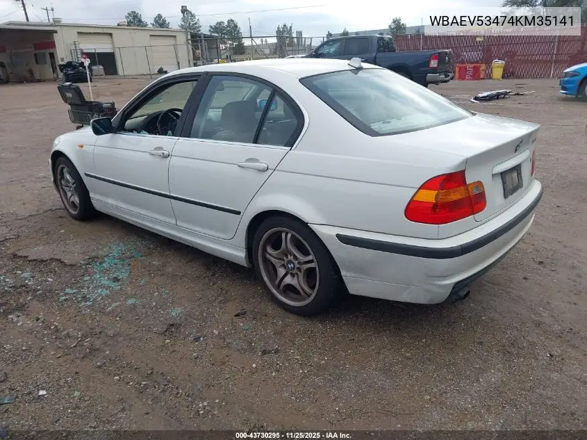 WBAEV53474KM35141 2004 BMW 330I