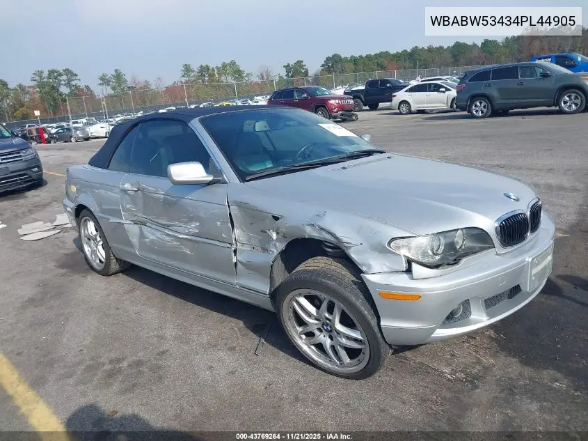 WBABW53434PL44905 2004 BMW 330Ci