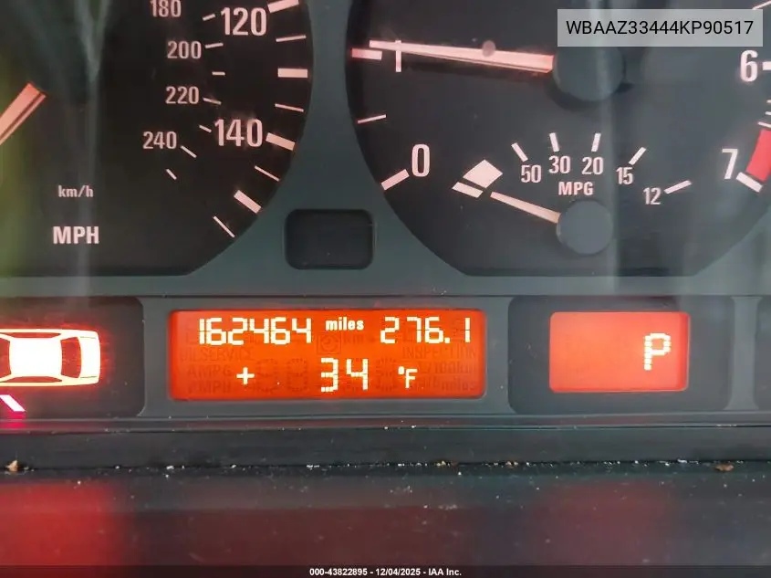 WBAAZ33444KP90517 2004 BMW 325I