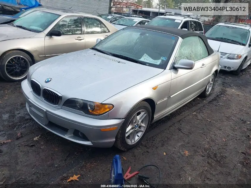 WBABW33404PL30612 2004 BMW 325Ci