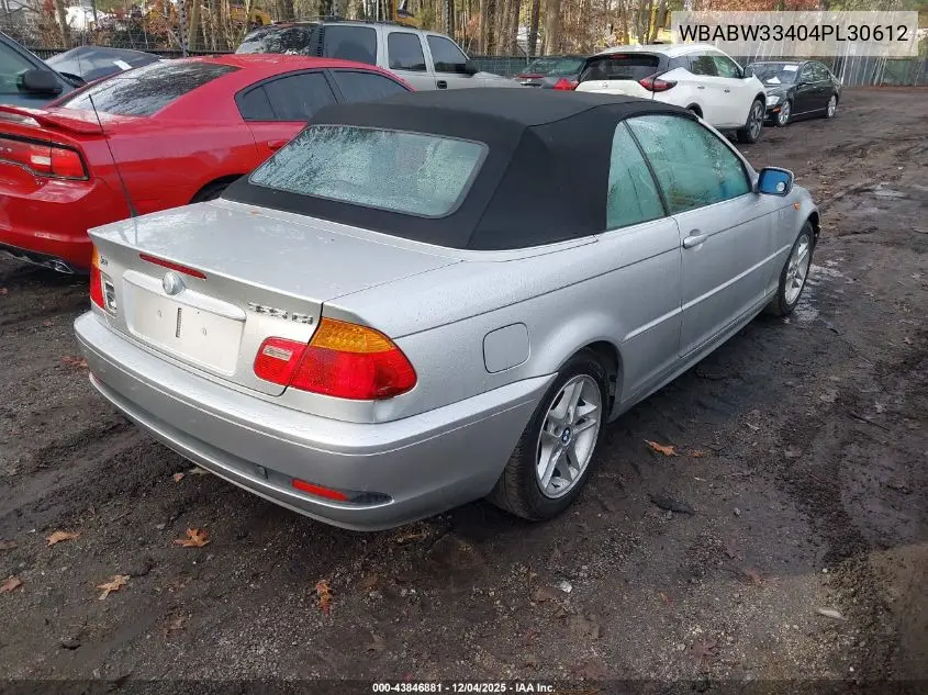 WBABW33404PL30612 2004 BMW 325Ci
