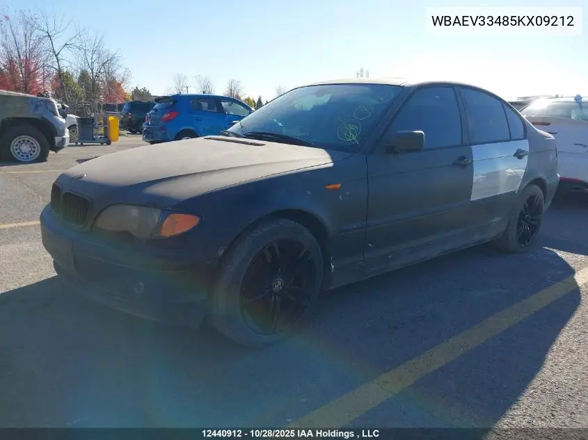 WBAEV33485KX09212 2005 BMW 325I