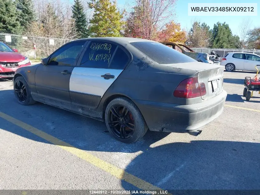 WBAEV33485KX09212 2005 BMW 325I